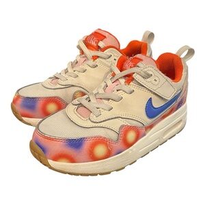 Nike‎ Air Max 1 EasyOn SE Kids Sneakers Size 13.5Y FN7726-100 Blue Pink Orange